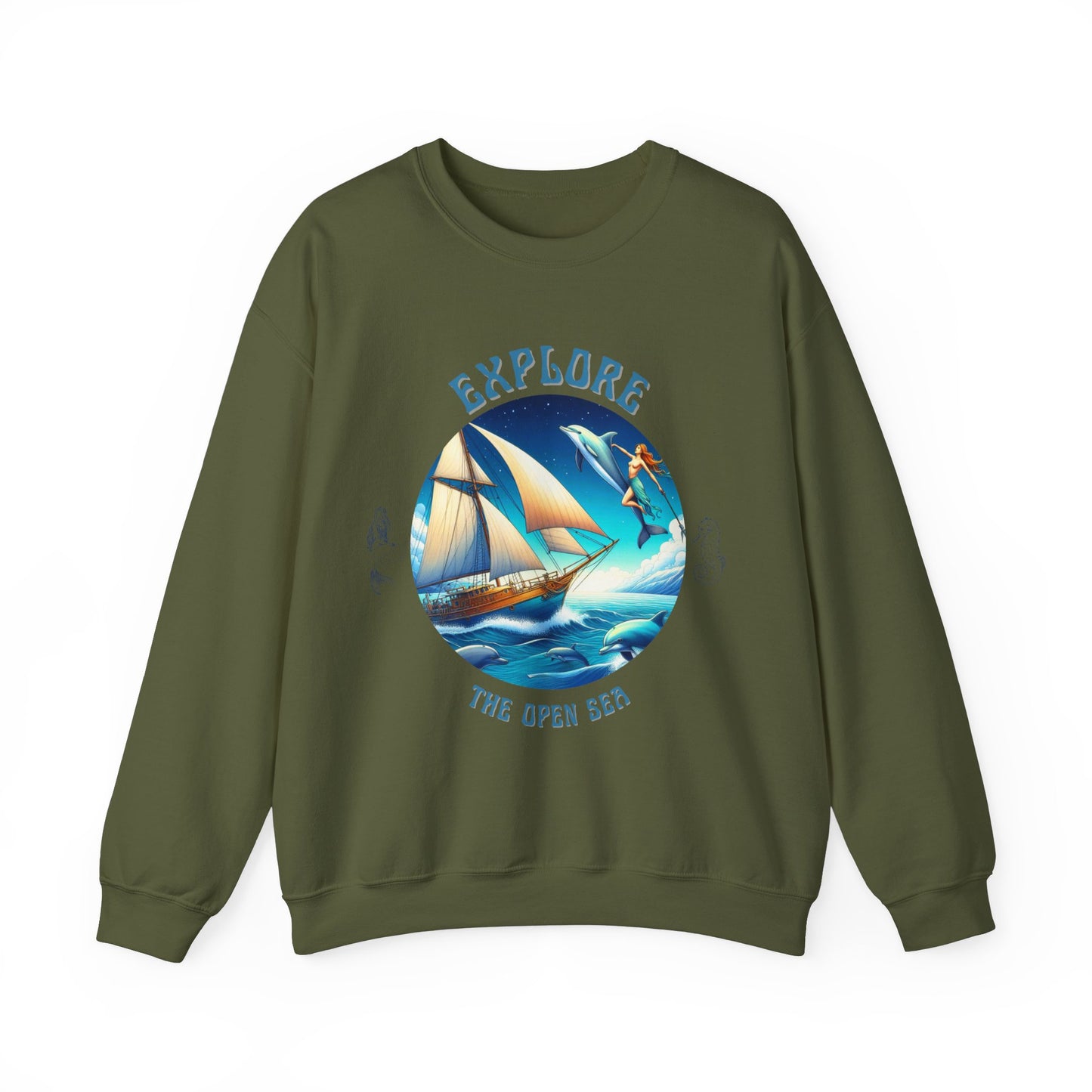 Explore the Open Seas – Nautical Sailing Adventure Graphic Unisex Sweatshirt