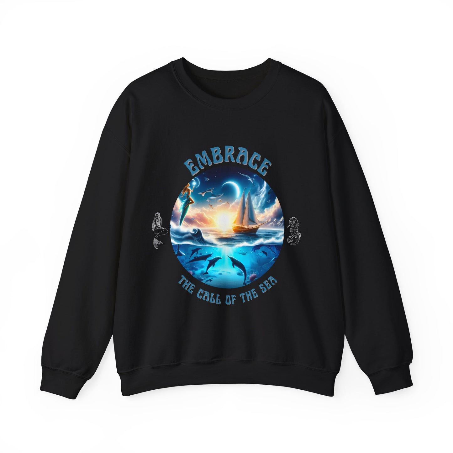 Embrace the Call of the Sea – Nautical Sailing Graphic Unisex Sweatshirt