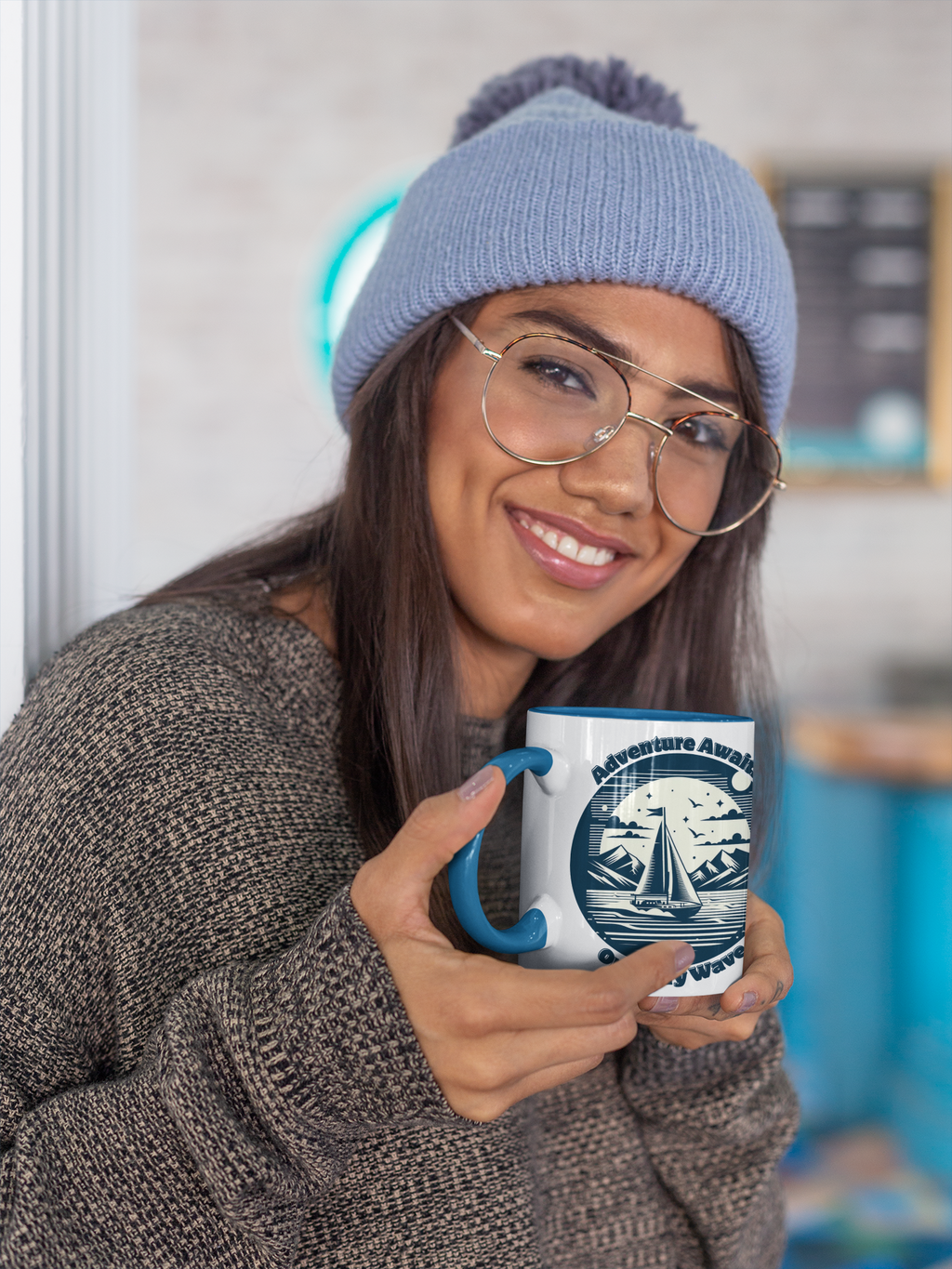 Adventure Awaits Sailing Mug