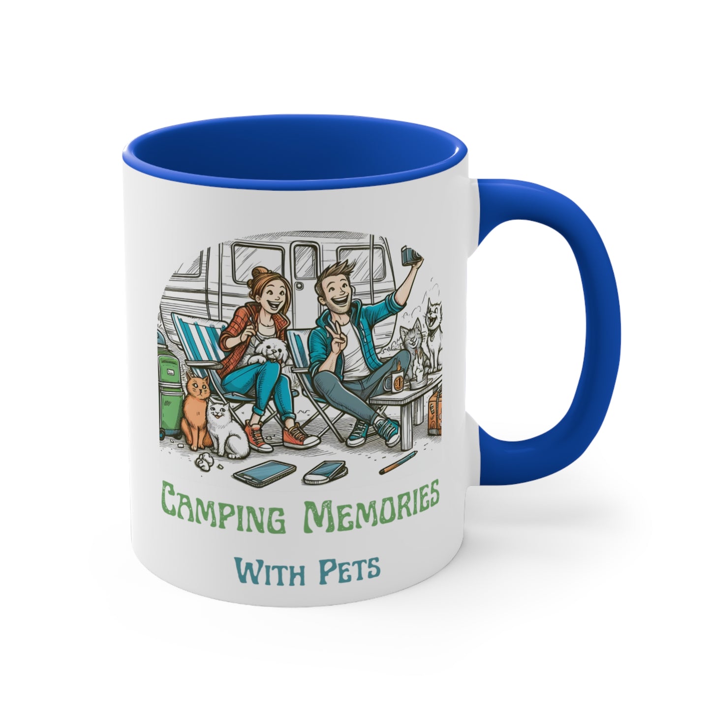 Camping Memories With Pets – Dog Lover Camping Ceramic Mug