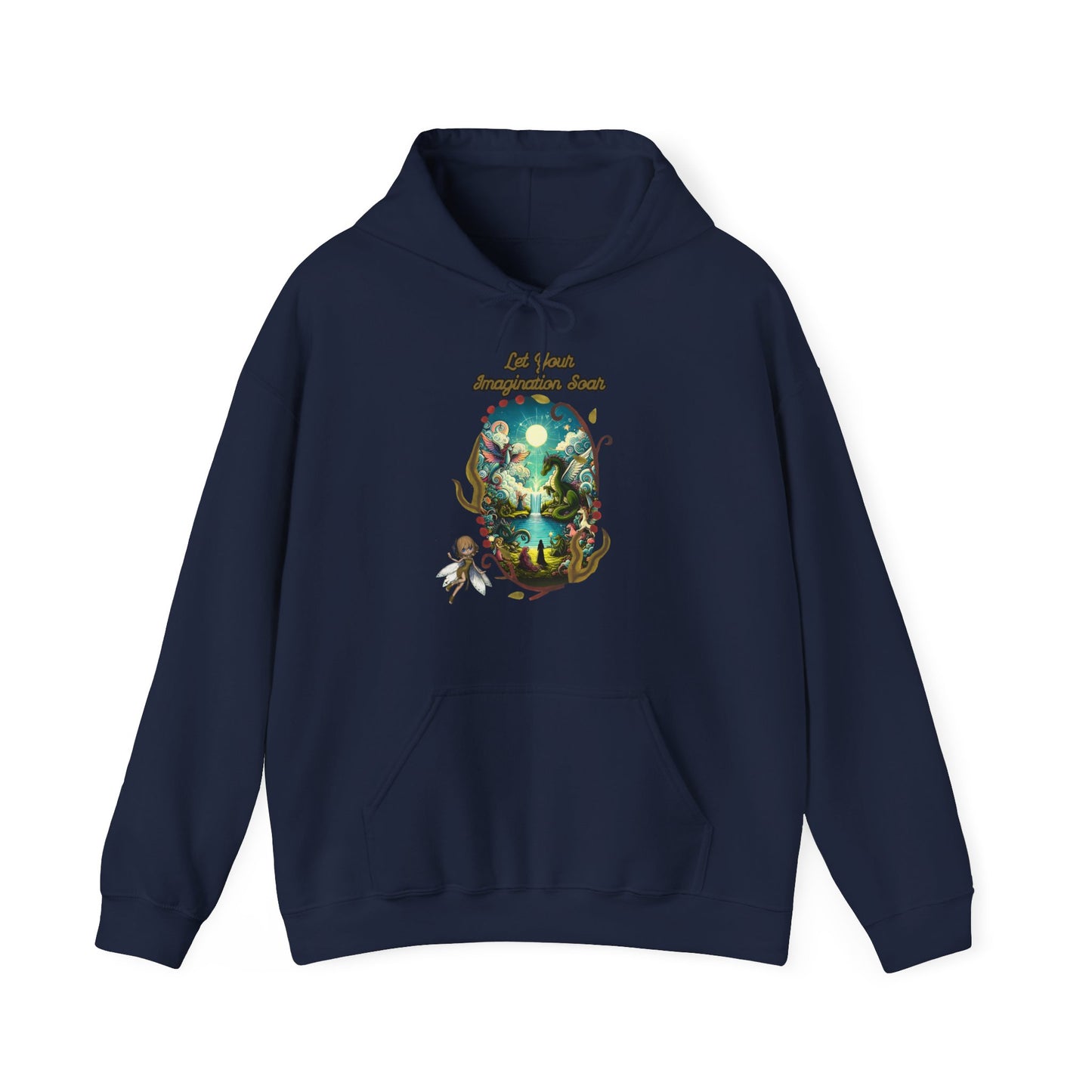 Let Your Imagination Soar – Fantasy Nature Graphic Unisex Hoodie