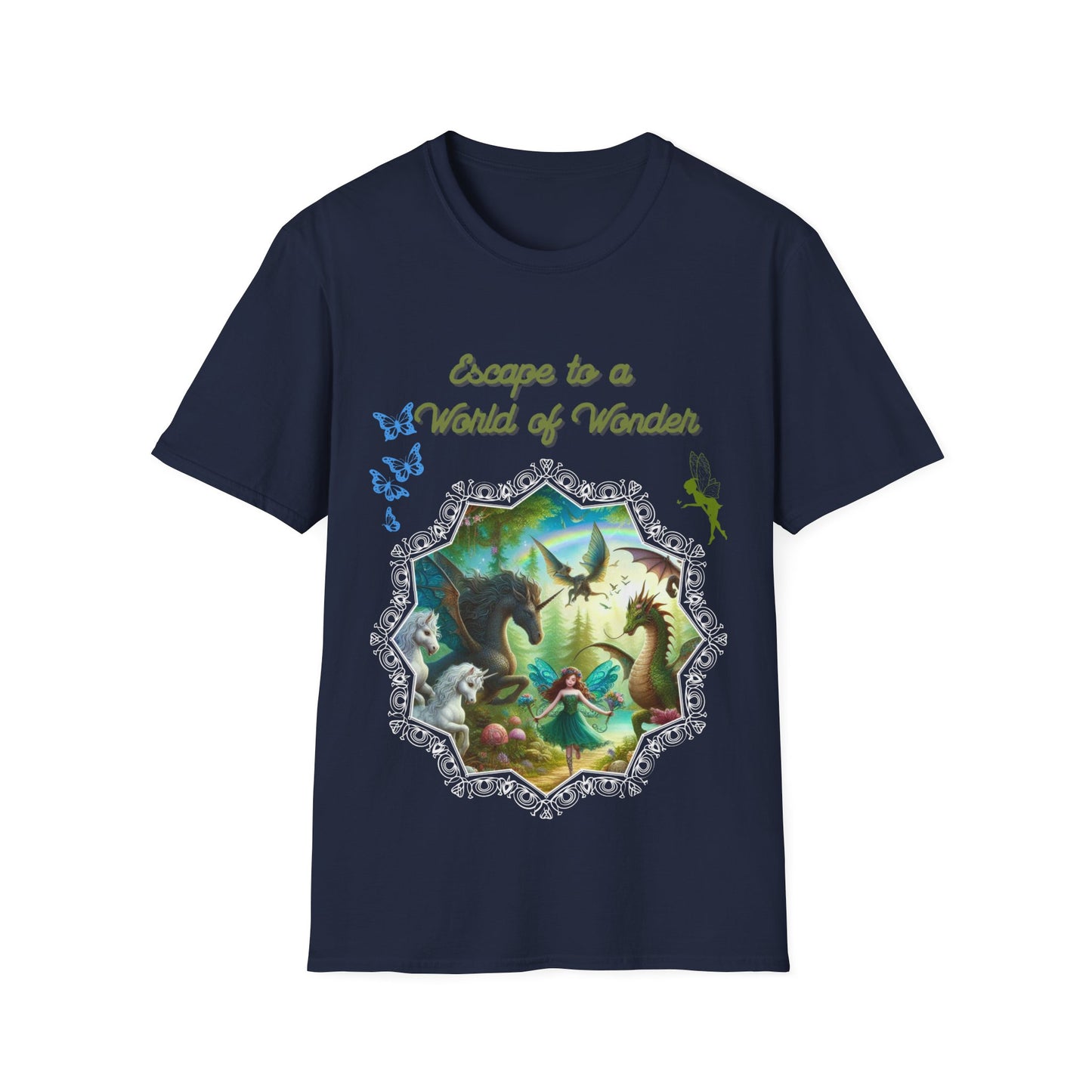 Escape to a World of Wonder – Enchanted Fantasy Graphic Unisex T-Shirt