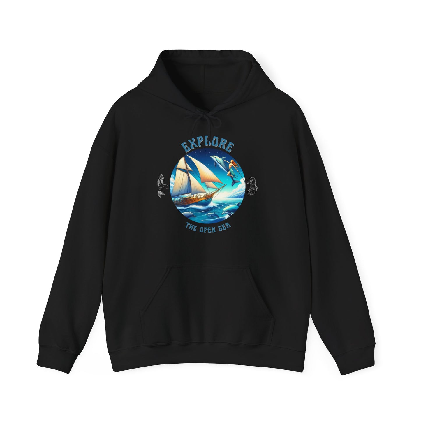 Explore the Open Seas – Nautical Sailing Adventure Graphic Unisex Hoodie