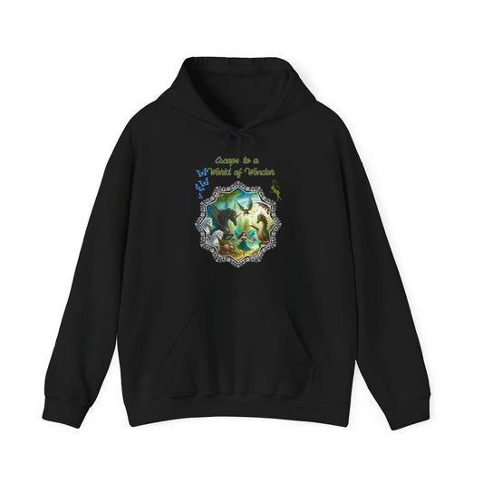 Escape to a World of Wonder – Enchanted Fantasy Graphic Unisex Hoodie