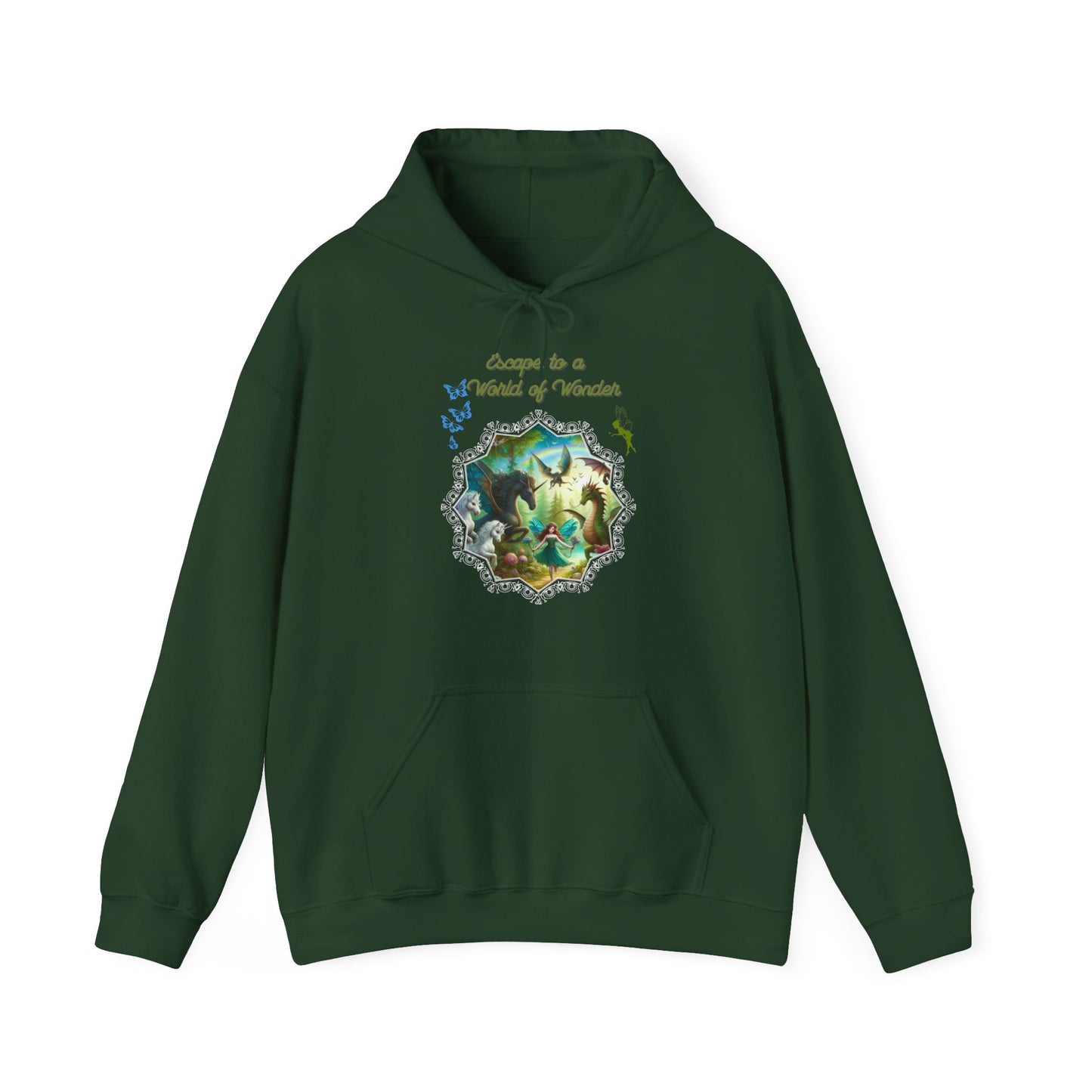 Escape to a World of Wonder – Enchanted Fantasy Graphic Unisex Hoodie
