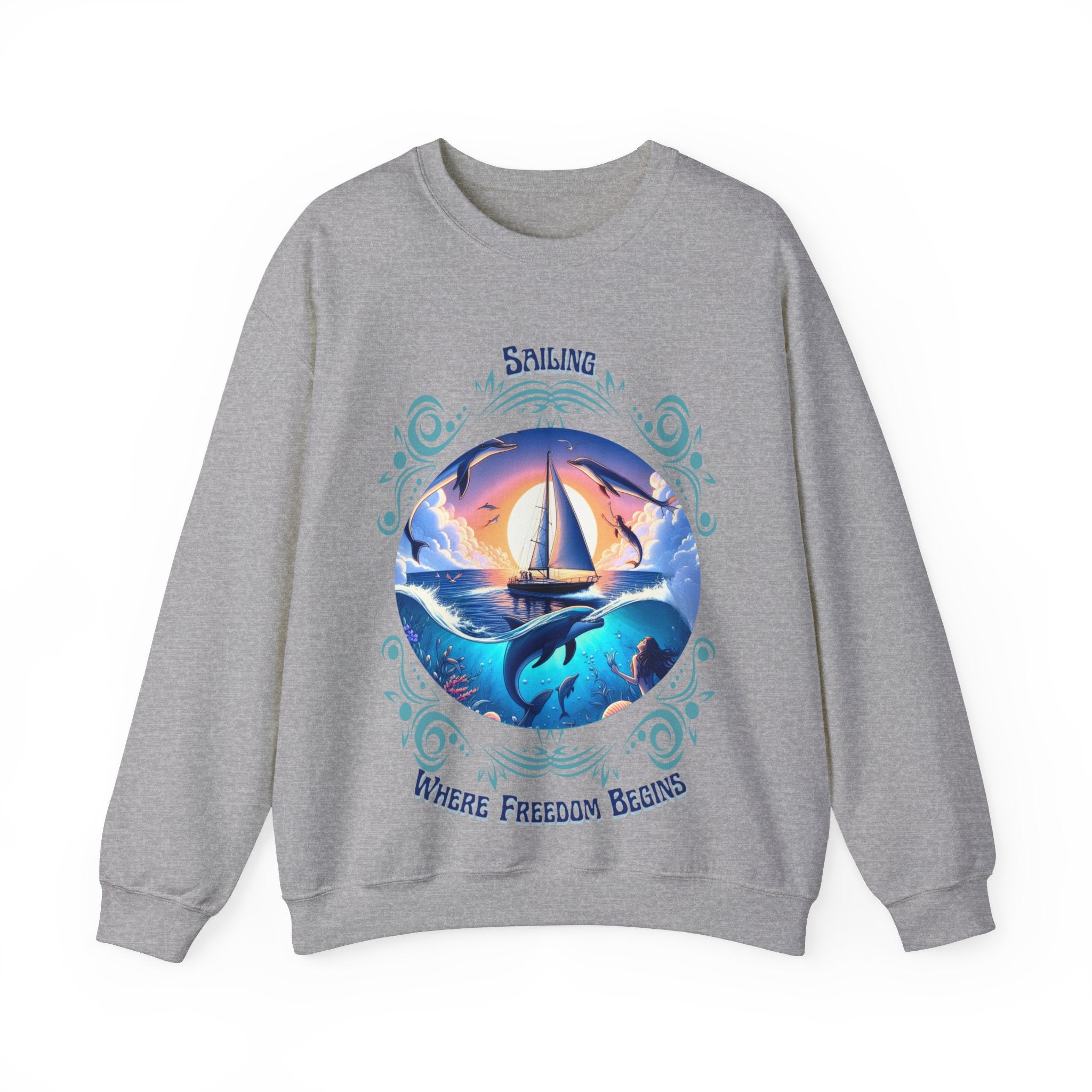 Freedom Begins Sailing Sweatshirt