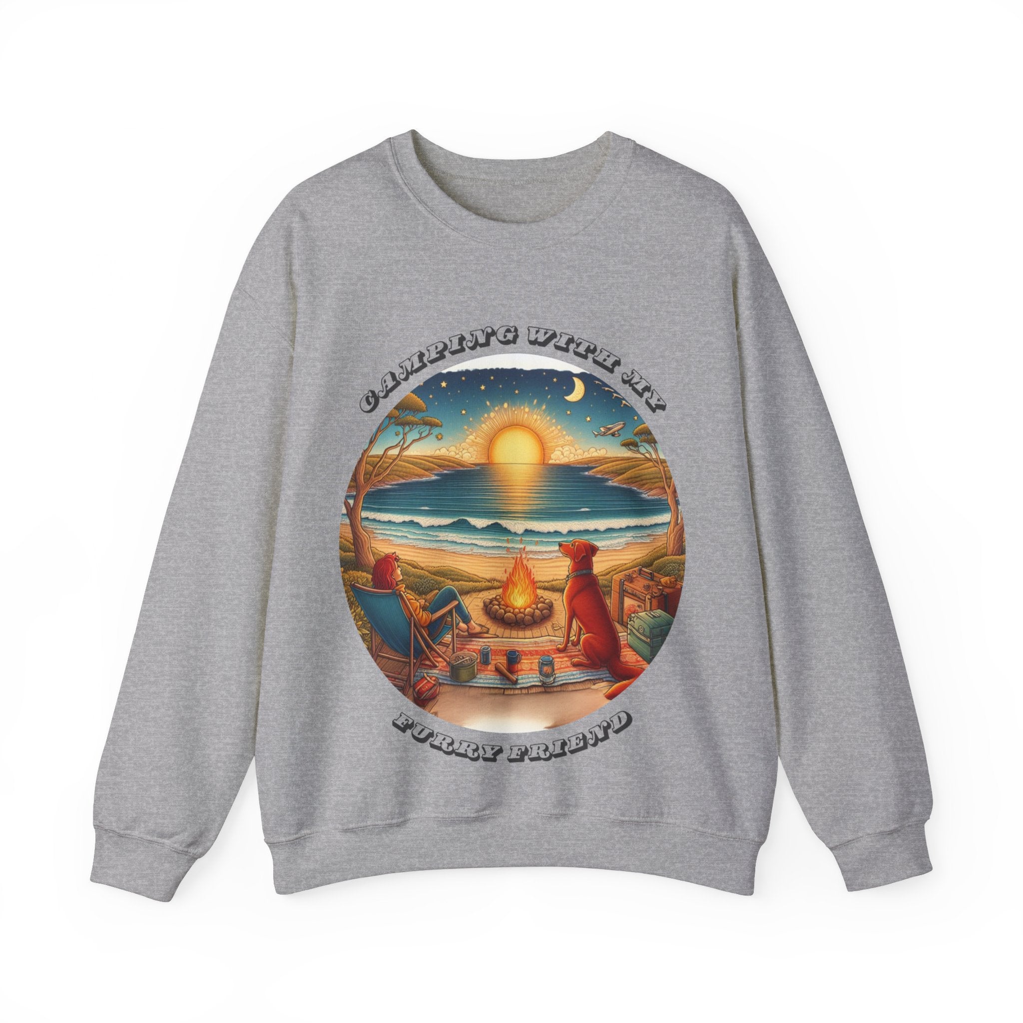 Furry Friend Camping Sweatshirt