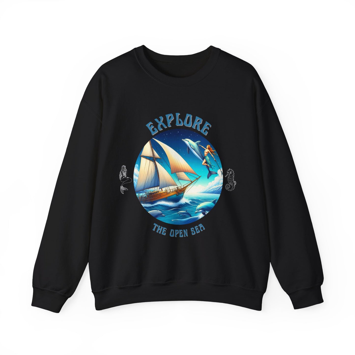 Explore the Open Seas – Nautical Sailing Adventure Graphic Unisex Sweatshirt