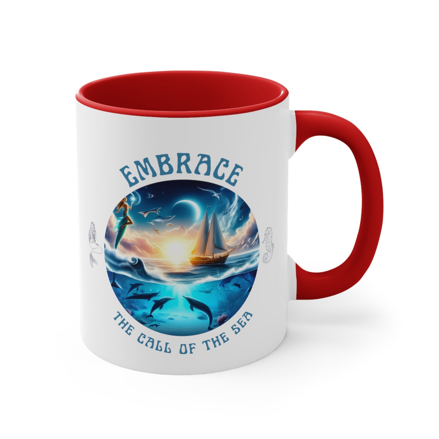 Embrace the Call of the Sea – Nautical Sailing Ceramic Coffee Mug