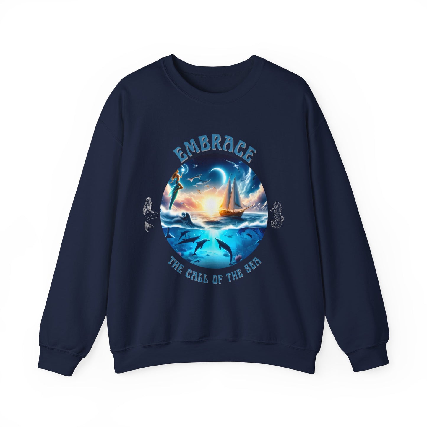 Embrace the Call of the Sea – Nautical Sailing Graphic Unisex Sweatshirt