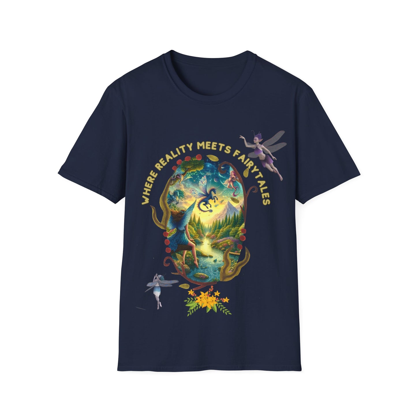 Where Reality Meets Fairytales – Magical Nature Fantasy Unisex T-Shirt