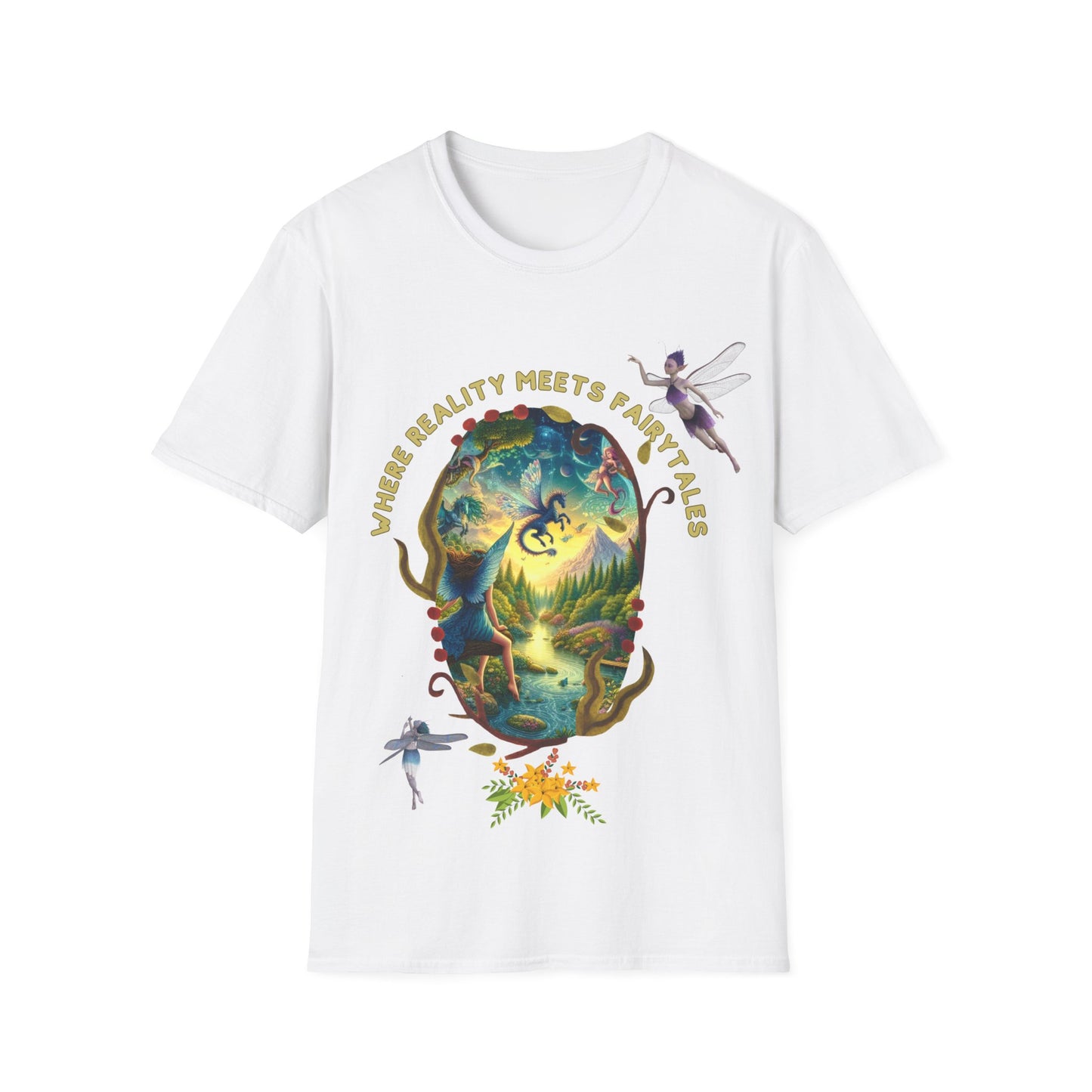 Where Reality Meets Fairytales – Magical Nature Fantasy Unisex T-Shirt