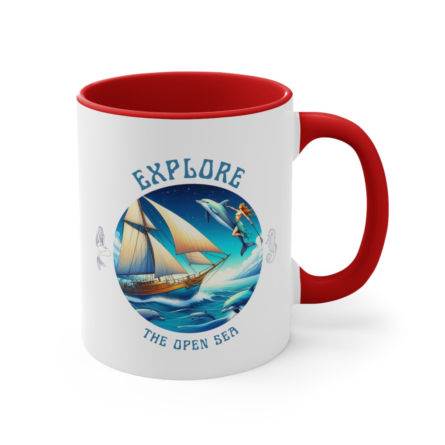 Explore the Open Seas – Nautical Sailing Ceramic Coffee Mug