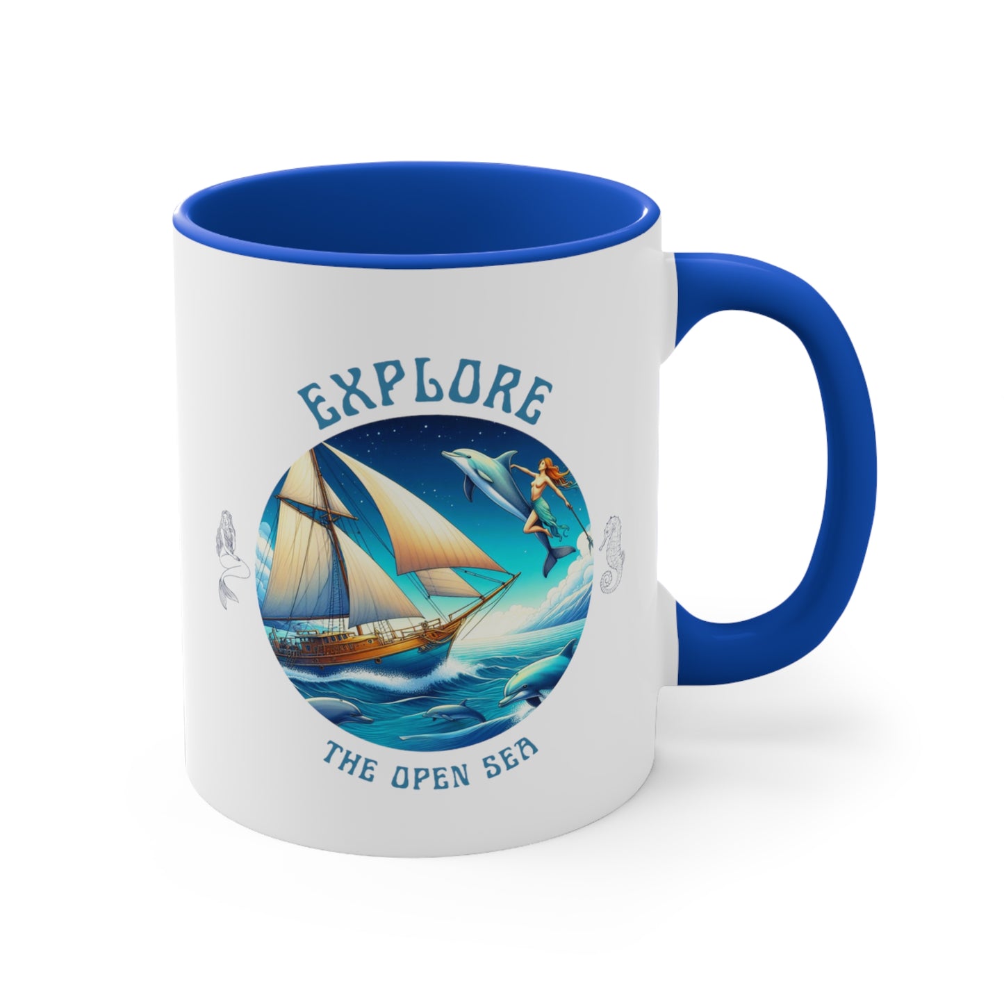 Explore the Open Seas – Nautical Sailing Ceramic Coffee Mug