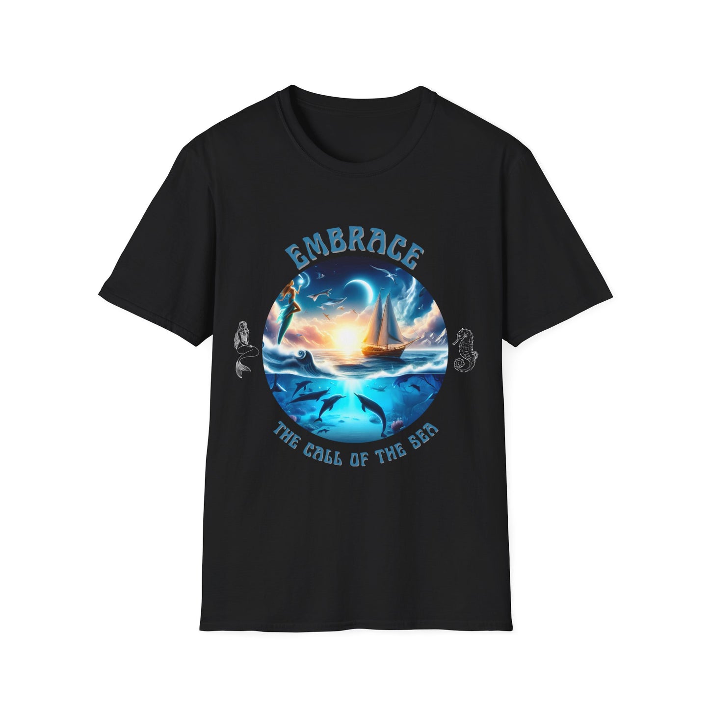 Embrace the Call of the Sea – Nautical Sailing Graphic Unisex T-Shirt