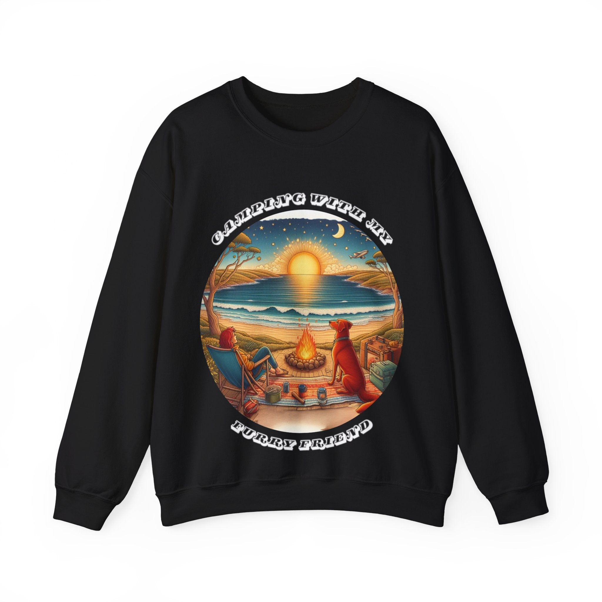 Furry Friend Camping Sweatshirt