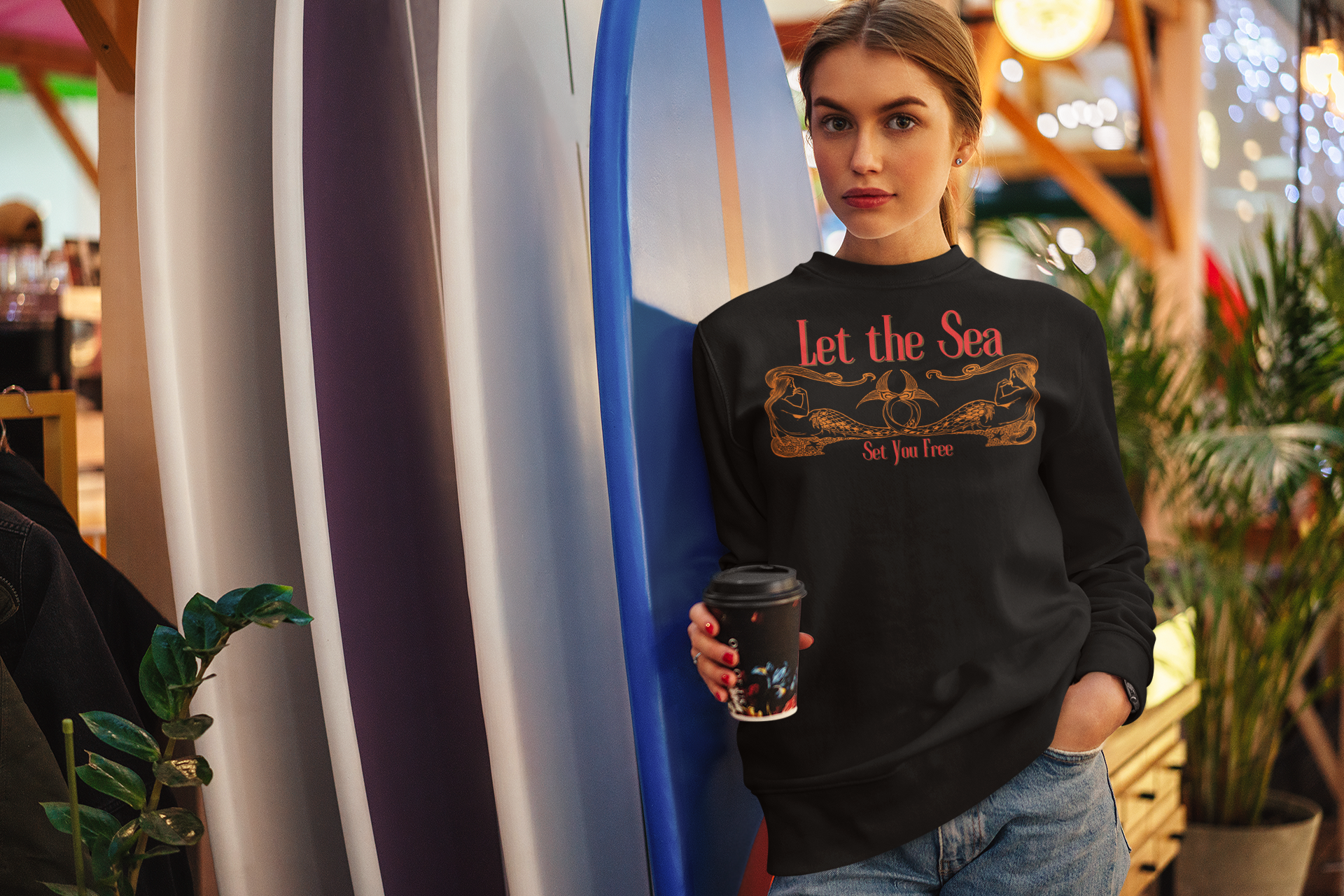 Sea Set You Free Mug Sweatshirt